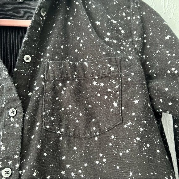 Madewell Oversized Black Star Button Up Top Size S - Picture 4 of 8